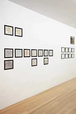 an exhibition organized by Diedrich Diederichsen amp Christopher Müller feat. Marcus Behmer, Stefan George, Rainer Werner Fassbinder, Hans Henny Jahnn, Lutz Bacher, Hans Kayser, Ludwig Gosewitz, Jordan Belson, Hapshash and the Coloured Coat, The Fool, Rogério Duarte, The Red KrayolaMayo Thompson, Walter de Maria, Sigmar Polke, Emil Schult, Isaac Abrams, John McCracken, Pedro Bell, Kai Althoff, Henrik Olesen, Öyvind Fahlström, Karlheinz Stockhausen, Sun Ra, Hartmut Geerken, Albert Oehlen, Jack Goldstein, Jutta Koether, Isa Genzken, Palermo, John Coltrane, Tony Conrad — Cosmic Communities Coming Out Into Outer Space Homofuturism, Applied Psychedelia amp Magic Connectivity — Exhibitions — Galerie Buchholz — Image 157