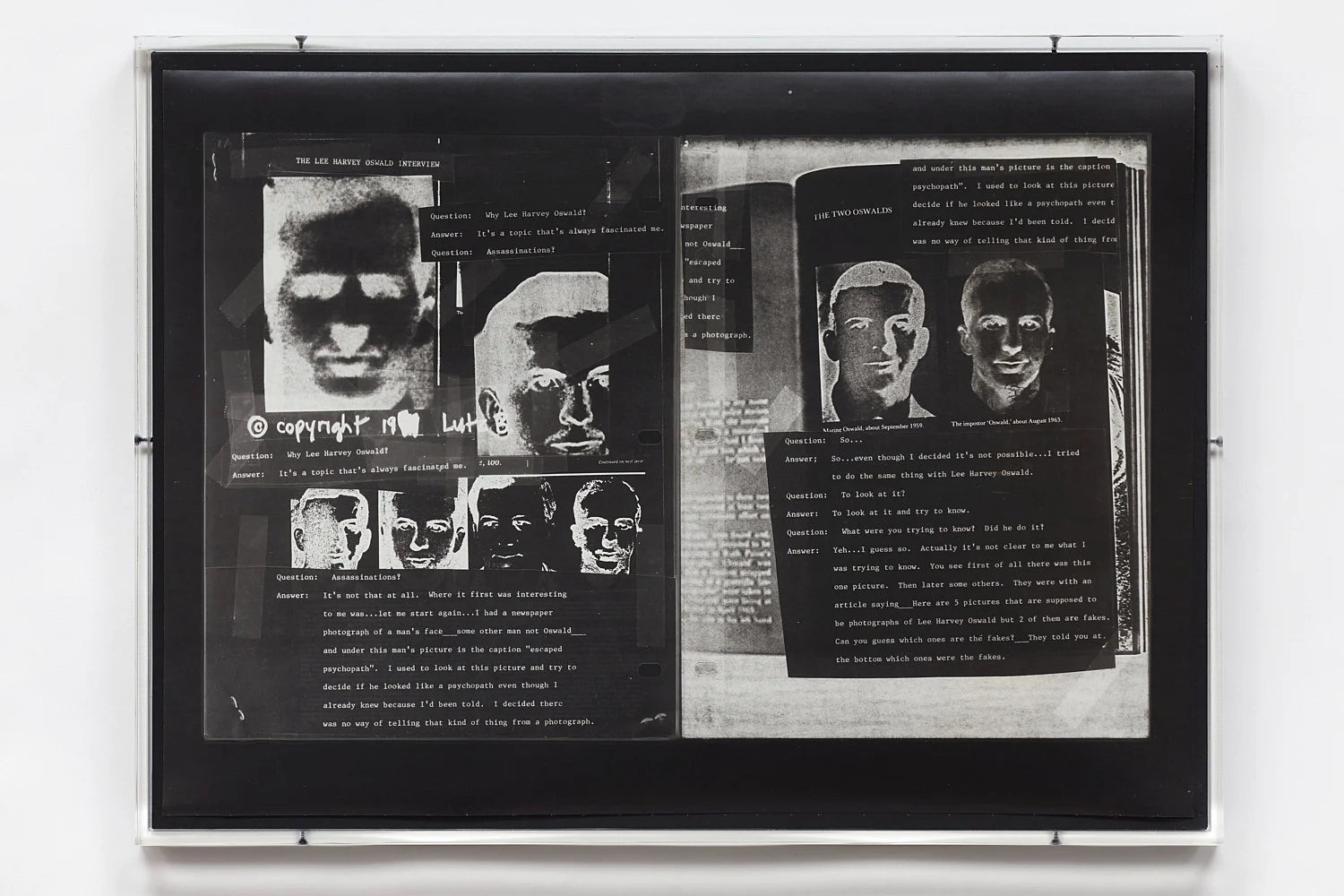 The Lee Harvey Oswald Interview — Lutz Bacher — Exhibitions — Galerie Buchholz — Image 28