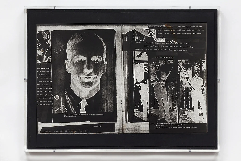 The Lee Harvey Oswald Interview — Lutz Bacher — Exhibitions — Galerie Buchholz — Image 00