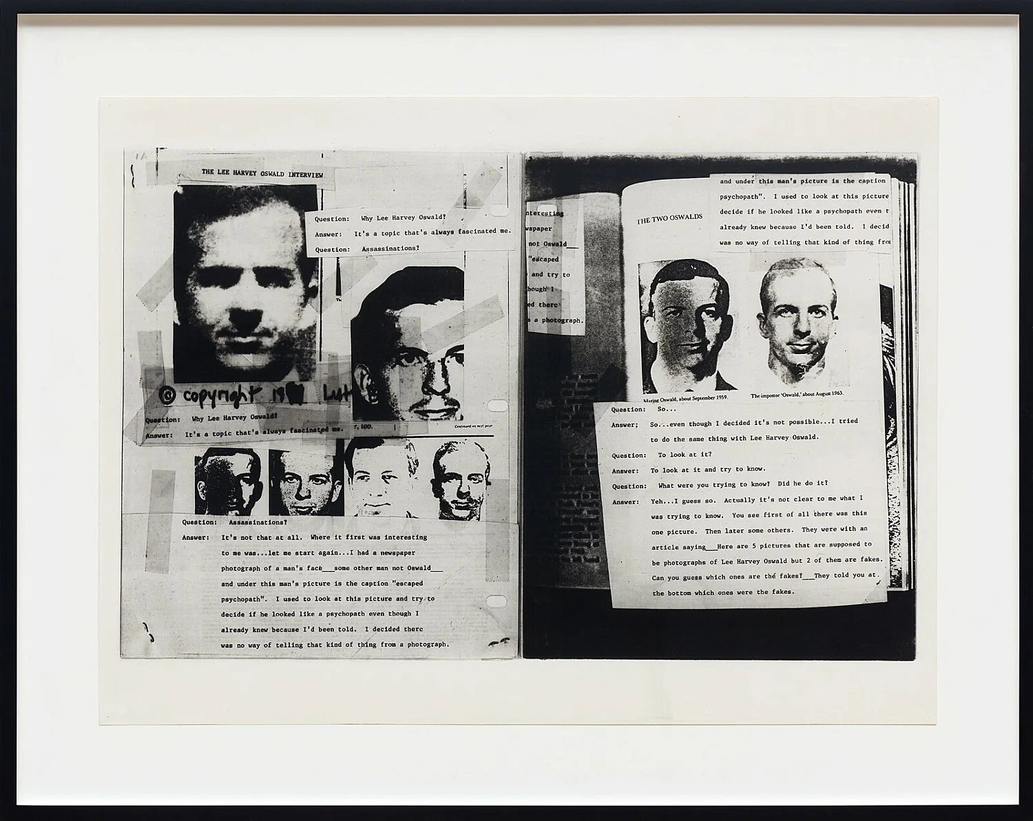 The Lee Harvey Oswald Interview — Lutz Bacher — Exhibitions — Galerie Buchholz — Image 09