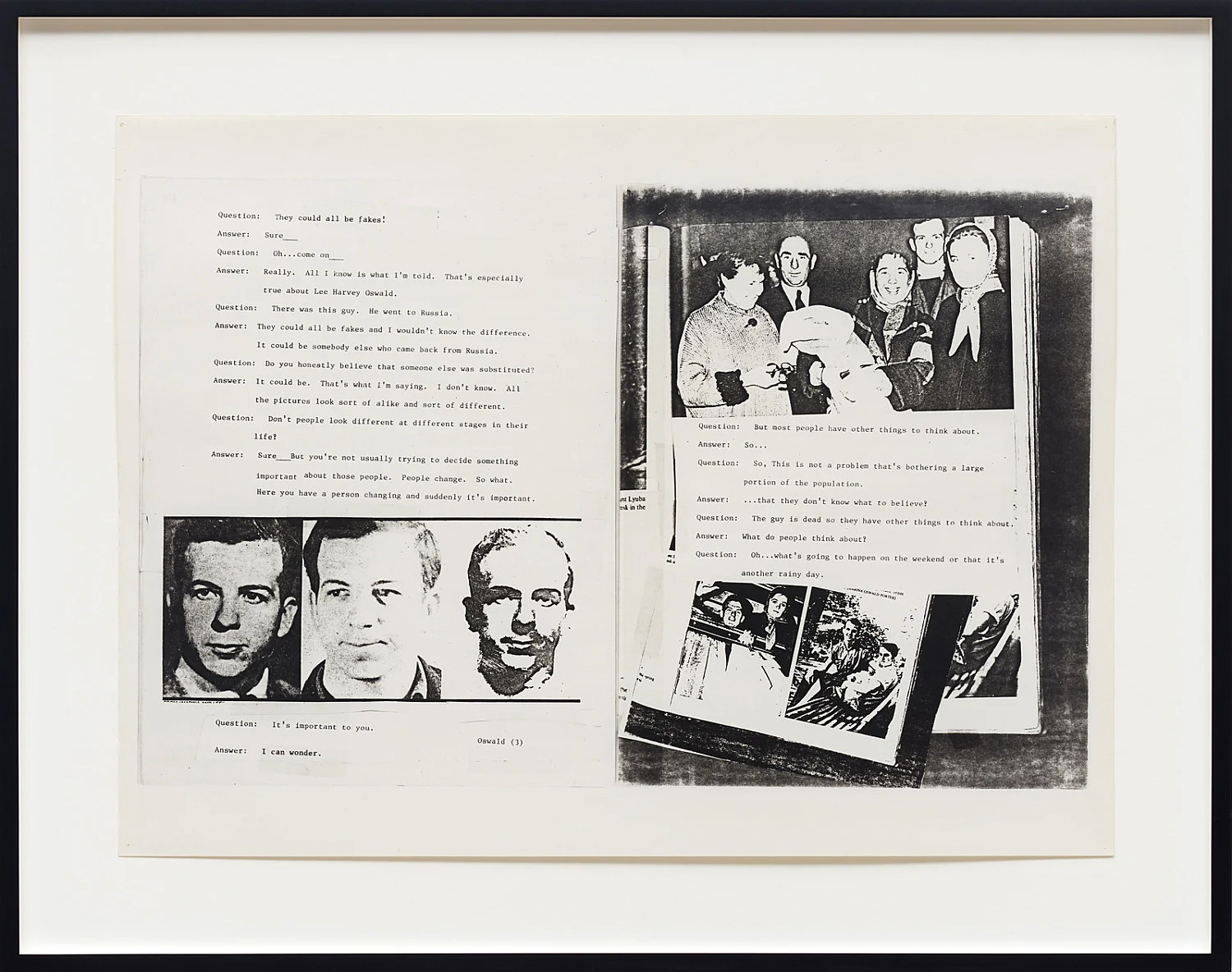 The Lee Harvey Oswald Interview — Lutz Bacher — Exhibitions — Galerie Buchholz — Image 12